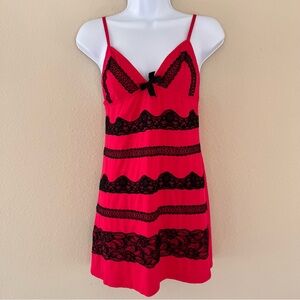 Victorias Secret Y2K Lace Trim Coquette Babydoll Modal Slip Dress Sz Medium NWT